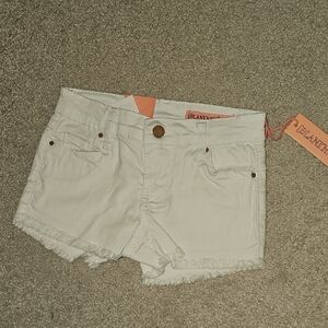 Blank NYC Kids White Denim Shorts